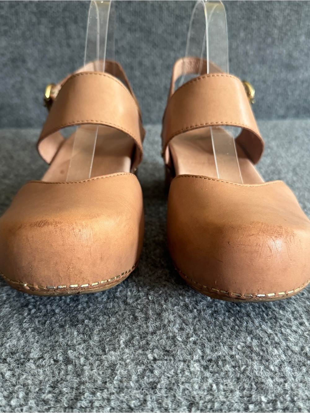 Dansko Leather Slingback Malin Clog Sandals Taupe EU 40 US 9.5-10 - Picture 3 of 15